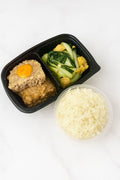 鹹蛋蒸肉餅飯